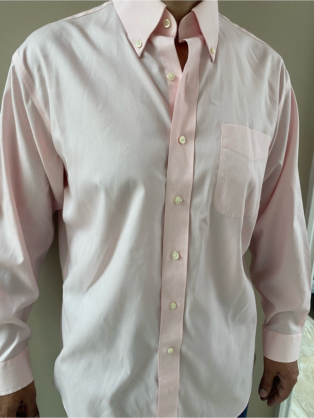 Men's Classic Button-Down Jos A. BANK  Shirt in Light Pink